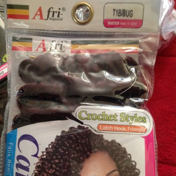 Lot of 5 Carribbean Water Wave Kanekalon Bundle Braids - Picture 5 of 6